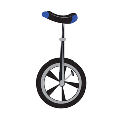 Graphic illustration of Unicycle Bike. Unicycles have also been used in mountain unicycling.
