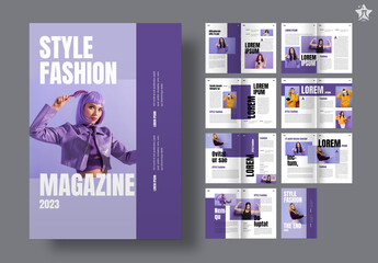 Style Fashion Magazine Layout