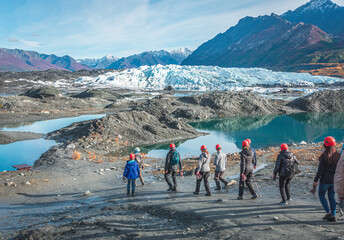 Matanuska Glacier hike day tour in Alaska.