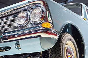 Retro car headlights