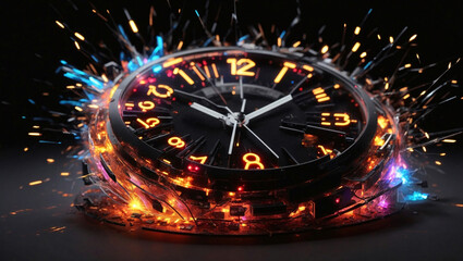 electronic countdown  the digital clock explodes the idea that time is money Fire alarm clockReach Deadline Countdown: Precision Timing for Success by using the countdown timer.