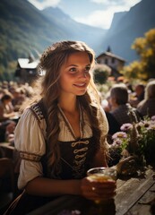 Junges M&auml;dchen in Tracht