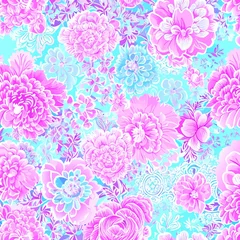 Meubelstickers  fabric seamless floral pattern  © Janeiiz