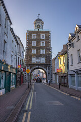 Ireland, Youghal - August 31 2023 "Golden hour at Front Strand Beach and Youghal town"