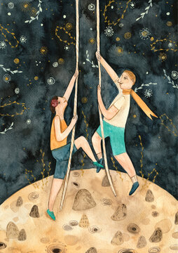 Interpretation of the little prince - climbing up from the moon 