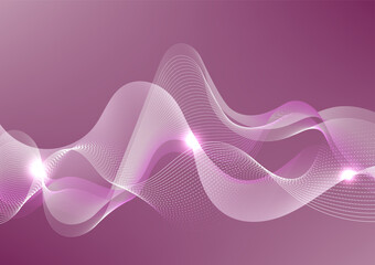 Modern technology abstract background image , Pink tones gradient backdrop , Premium background design with sonic stripes.