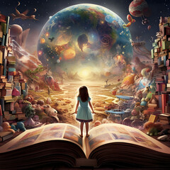 Storybook Dreams: Where Imagination Takes Flight - obrazy, fototapety, plakaty