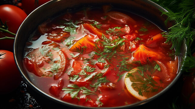 Solyanka Soup, Russia, Ukraine traditional food