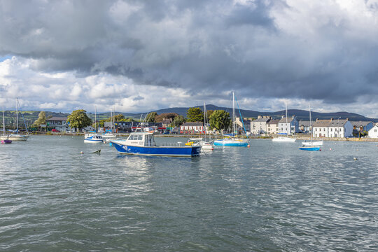 Ireland, Dungarvan - August 31 2023 "Dungarvan's architecture, landscape and bay "