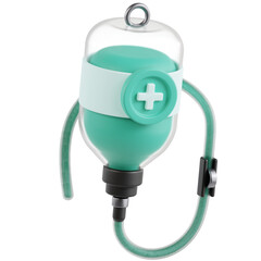 infusion bottle 3d icon design