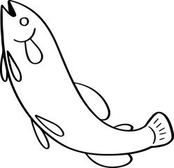 cartoon fish illustration.