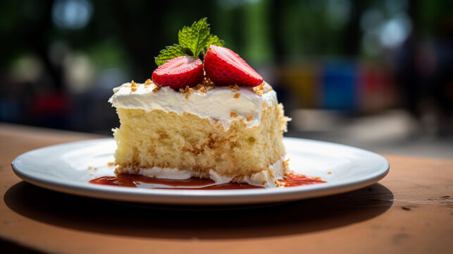 Tres leches cake, Mexico and Latin America traditional food