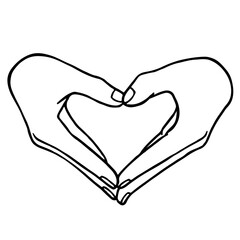 Fototapeta premium Hand with heart 