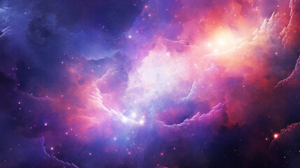 Abstract space background with nebulae and stars. 3d rendering. Ai generative.
