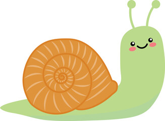 snail vector image or clipart