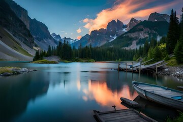 Obraz premium lake in mountains