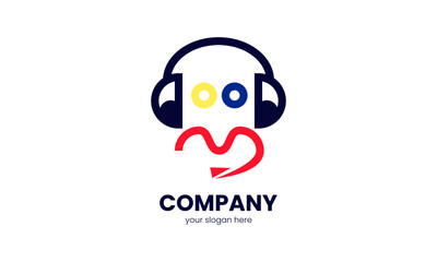 Naklejka premium The complaint service telephone logo is suitable for your business & graphic needs.