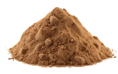 Fotobehang Pile of Fine Sand Isolated on a Transparent Background PNG. Generative AI © Haider
