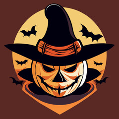 Spooky Halloween Vector Illustration. A Creepy Celebration