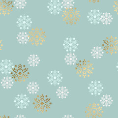 weihnachtliche nahtlos Muster mit Gold