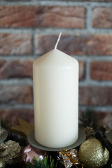 white candle advent