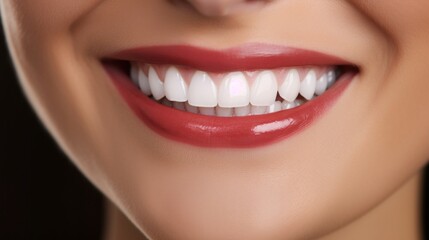 Obraz premium photo close up of smile adv for dental campaign