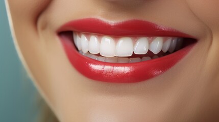 photo close up of smile adv for dental campaign