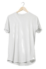 White blank t-shirt for mock up hanging