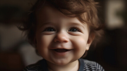 a pretty child smiling
