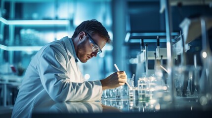 scientist working in laboratory
