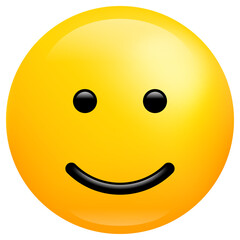 Happy smile icon  symbol. Smiley face yellow cartoon character.