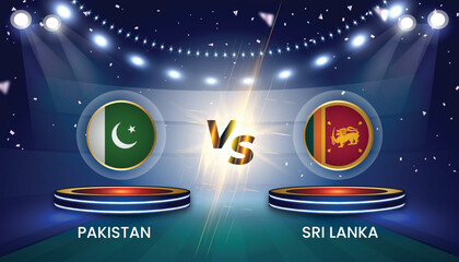 Cricket world cup 2023 team vs team broadcast template design