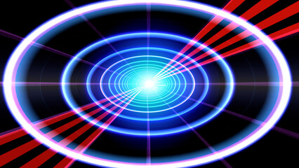 Data Tunnel digital Internet cable information space CG illustration