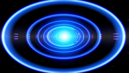 Data Tunnel digital Internet cable information space CG illustration