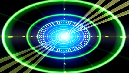 Data Tunnel digital Internet cable information space CG illustration