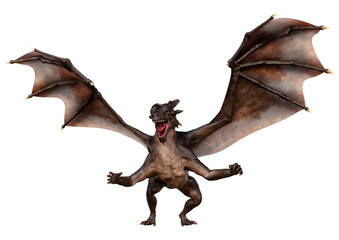 Fototapeta premium 3D Rendering Fairy Tale Dragon on White