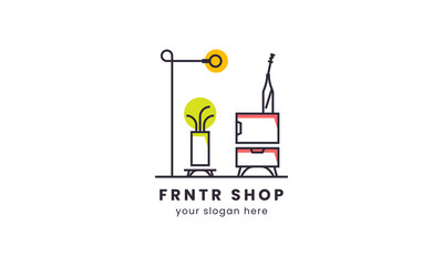 Unique furniture logo, suitable to represent your business and graphic needs.