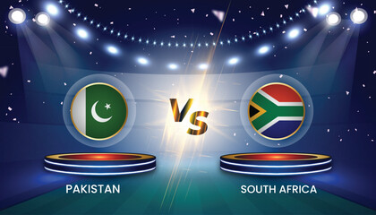 Cricket world cup 2023 team vs team broadcast template design