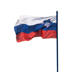 Slovenia flag waving