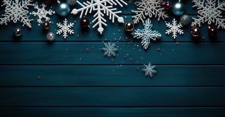 Christmas background decor, with copy space, 2024