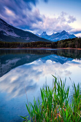 Sunrise at Wedge Pond in Kananaskis Country, Alberta