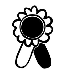 simple vector doodle hand draw sketch, badge with tape
