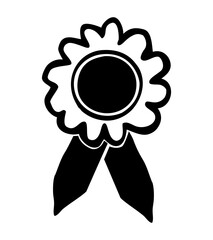 simple vector doodle hand draw sketch, badge with tape
