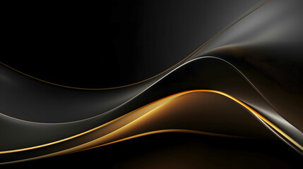 Obraz premium black and gold luxury background