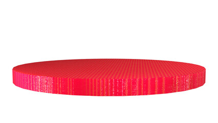 red ribbon on a white background