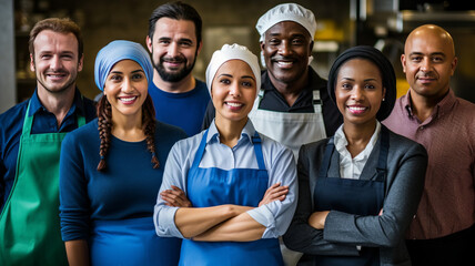 photo of Diverse Multiethnic People with Different Jobs - obrazy, fototapety, plakaty