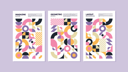 Obraz premium Crafted for Creativity: Colorful Solid Circles for Dynamic Design. Vector illustration background
