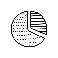 Hand Drawn business chart. Doodle Vector Sketch Illustration