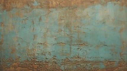Beautiful abstract grunge blue painted wall background with copy space, old cracked paint.