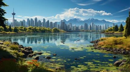 Fototapeta premium environmentally friendly modern city